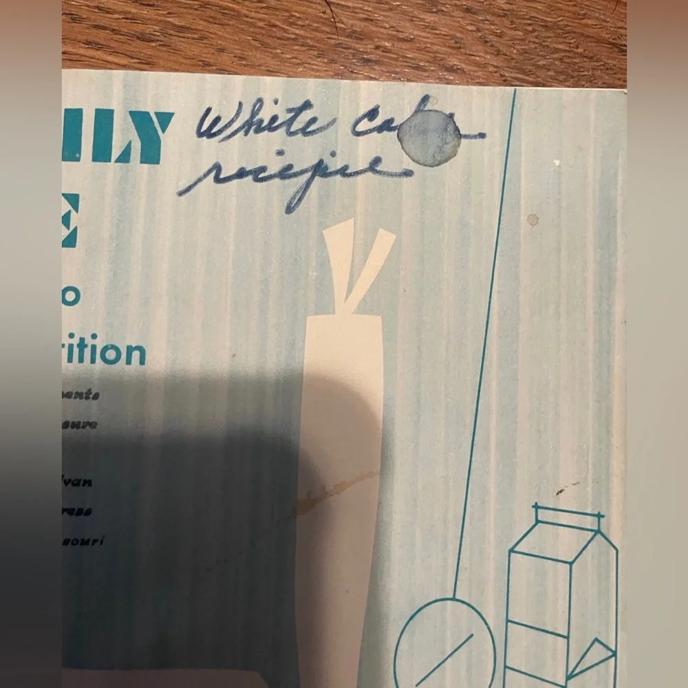 Vintage usda nutrition cookbook save money w/ original letter from Congress